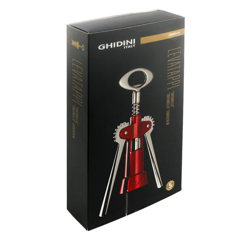 Ghidini Italy Levatappi Tavernello Wing Corkscrew Red