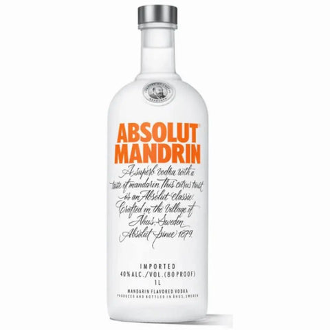 Absolut MANDRIN Vodka  Sweden 1.0L LITER 67Wine