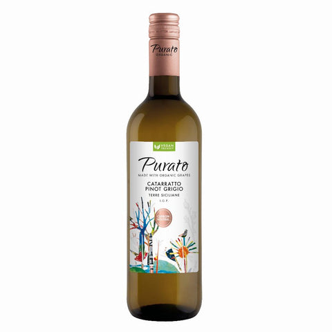 Purato, Catarratto and Pinot Grigio, Terre Siciliane Organic Vegan 2024 750ml