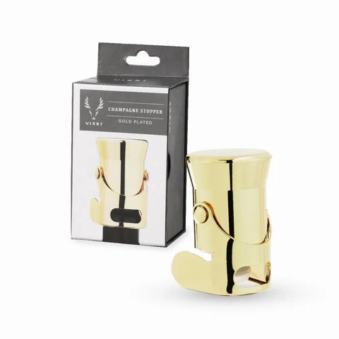 Gold Heavyweight Champagne Stopper by Viski® - 67