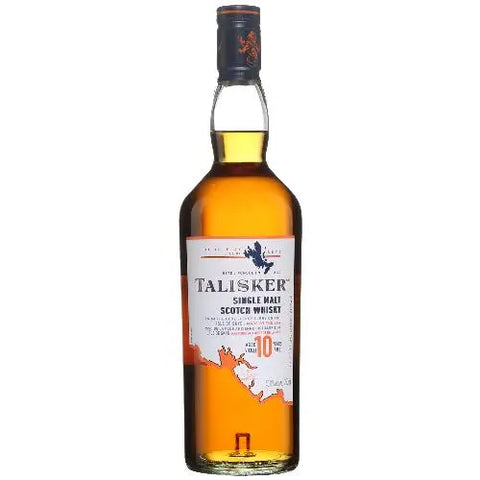 Talisker 10 Year Old Single Malt Scotch Isle of Skye 750ml - 67