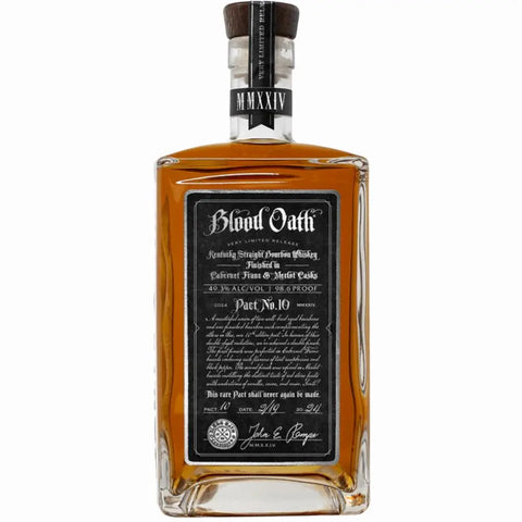 Blood Oath Pact No  10 Bourbon Whiskey 750ml 2024 Finished in Cabernet Franc and Merlot Casks 67Wine
