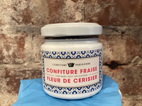 Confiture Parisienne - Confiture Fraise avec fleur de cerisier / Strawberry & Cherry. Blossom Preserve (Paris, 100g)