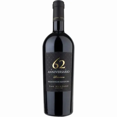 San Marzano Anniversario 62 Primitivo di Manduria Riserva 2019 750ml 67Wine