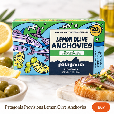 Patagonia Provisions - Lemon Olive Anchovies (120g, Northern Spain)