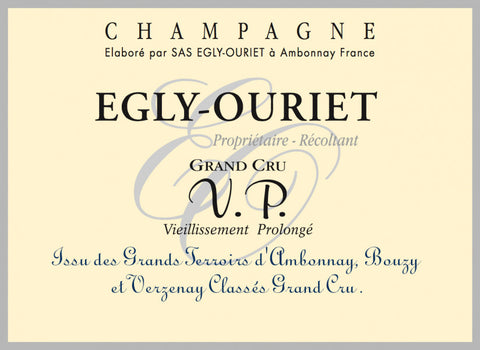 Egly-Ouriet 'VP' Grand Cru Extra Champagne 750ml (Introductory Price)