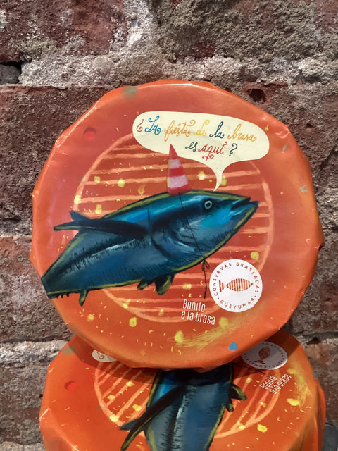 Güeyu Mar  Conservas Braseadas by Chef Abel Álvarez - Bonito a La Brasa - grilled albacore in olive oil  (Asturias ESP, 5.3 oz.) 67Gourmet