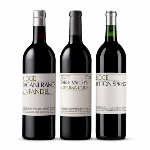 Ridge Zinfandel 3-Bottle Bundle | 90+ Scored Stunners - 20% Off