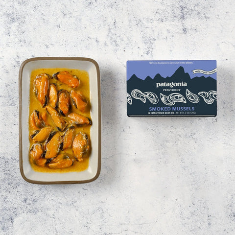 Patagonia Provisions - Smoked Mussels in Extra Virgin Olive Oil  (Spain, 4.2oz) 67Gourmet