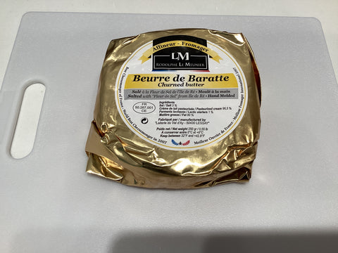 Rodolphe Le Meunier-  Beurre de Baratte Salé; high- fat, salted, cultured butter (Normandy, 250 g)