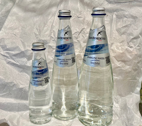 San Benedetto Artesian Water — Sparkling 250ml (glass bottle)