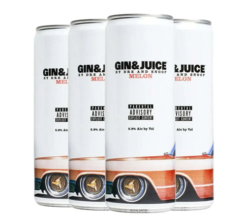 Gin & Juice By Dre and Snoop Melon Cocktail 355ml 4pk 67Wine