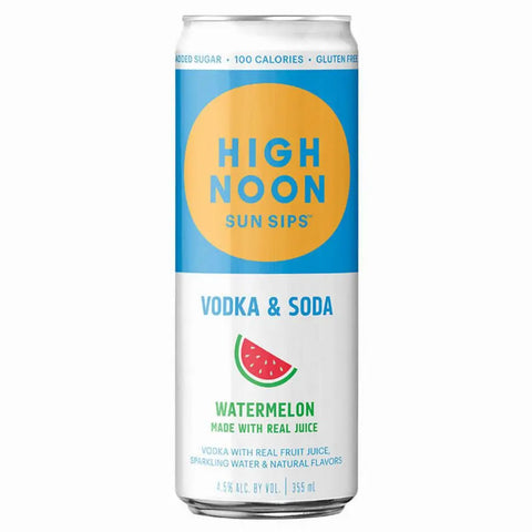 High Noon Vodka & Soda Watermelon 355ml CAN Single - 67