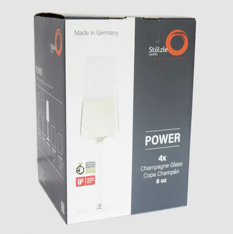 Power Champagne Flute 8 oz - Set of 4 - 67