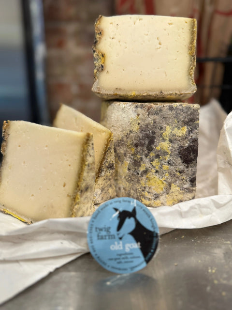 Twig Farm 'Old Goat'  Aged, rustic goat tomme from milk (Vermont, priced per ounce) - 67